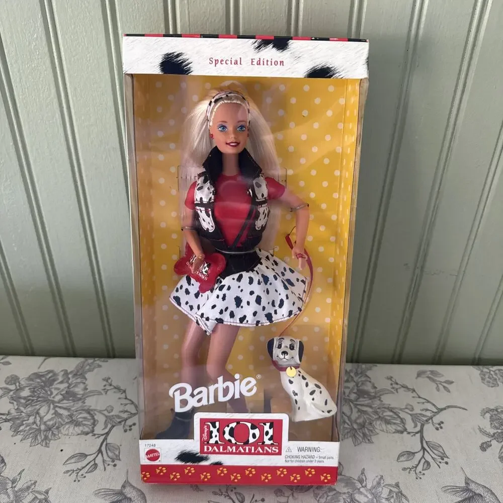Vtg Mattel Barbie 101 Dalmatian Special Edition Fashion Doll 12